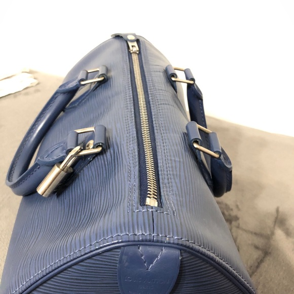 Louis Vuitton Speedy 30 Epi Azur Canvas - Picture 10 of 16